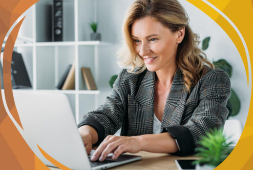 Young Woman With Laptop